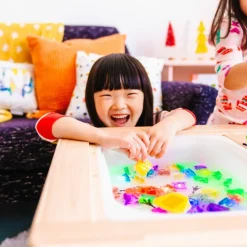 4 cubes lumineux Alex jaune