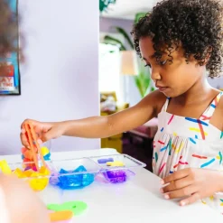 4 cubes lumineux Alex jaune