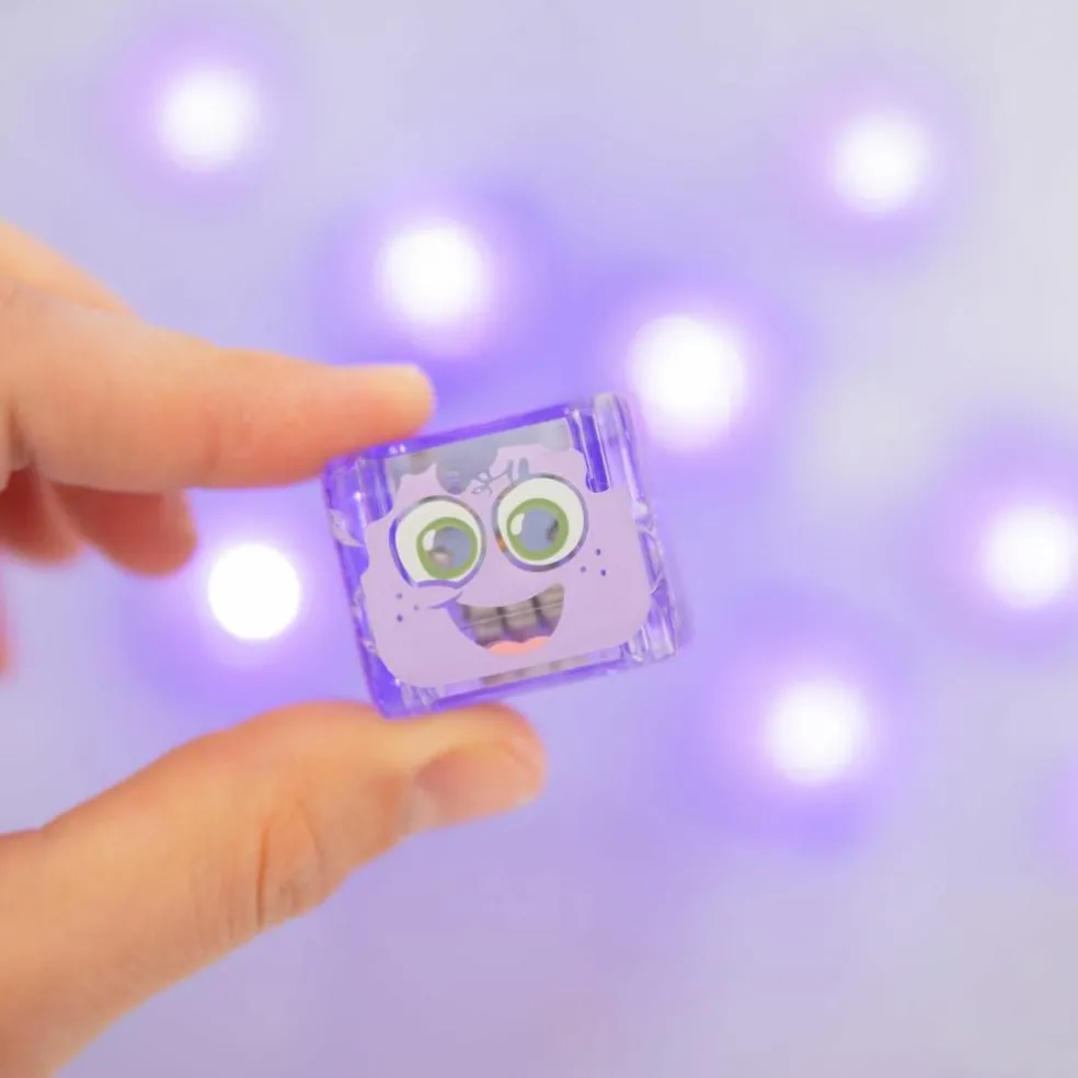 4 cubes lumineux Lila violet