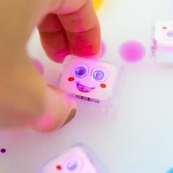 4 cubes lumineux Party Pal blanc