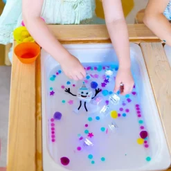 4 cubes lumineux Party Pal blanc