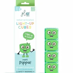 4 cubes lumineux Pippa vert