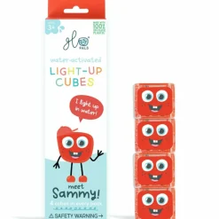 4 cubes lumineux Sammy rouge