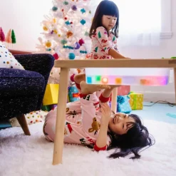 4 cubes lumineux Sammy rouge