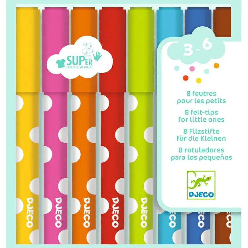 8 feutres pour les petits