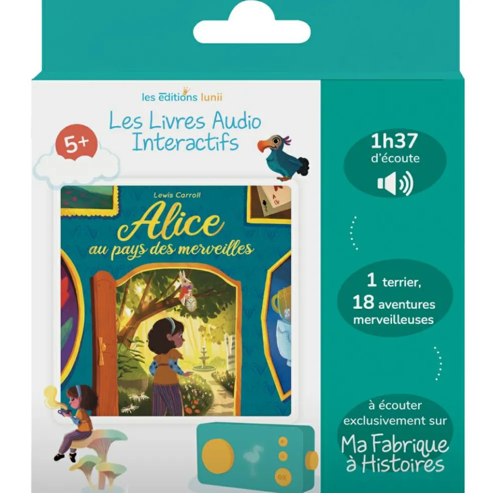 18 histoires interactives Alice au Pays des Merveilles (5 ans et +)