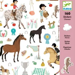 160 stickers Chevaux