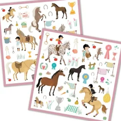 160 stickers Chevaux