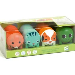 4 tampons auto-encreurs Animaux du jardin