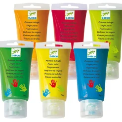 6 tubes de peinture à doigt