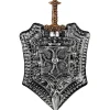 Accessoires de chevalier bouclier et épée Milan