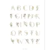Affiche ABC floral (30 x 40 cm)