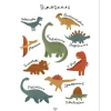 Affiche Dinosaurs Species (30 x 40 cm)