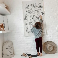 Affiche en tissu L'abécédaire