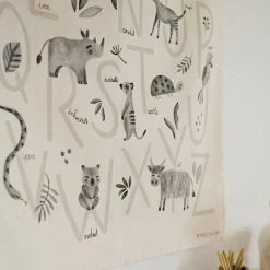 Affiche en tissu L'abécédaire