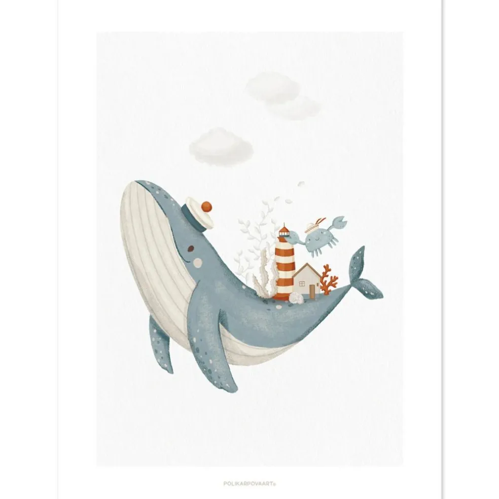 Affiche La baleine (30x40 cm)