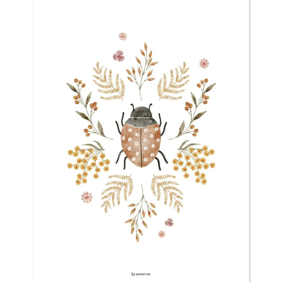 Affiche La coccinelle (30x40 cm)