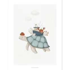 Affiche La tortue (30x40 cm)