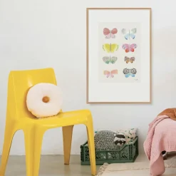 Affiche papillons aquarelle (60 x 40 cm)