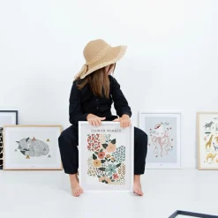 Affiche pieuvre Lady octopus (30 x 40 cm)