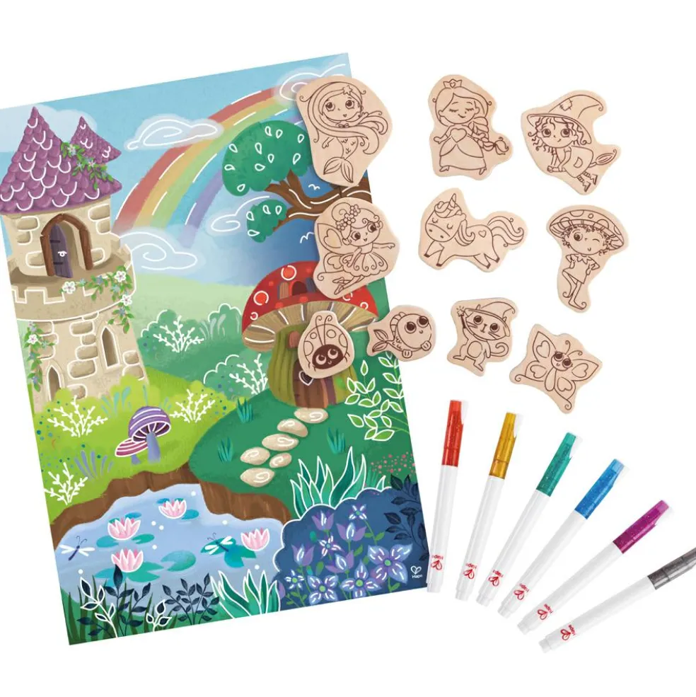 Aimants féeriques à colorier