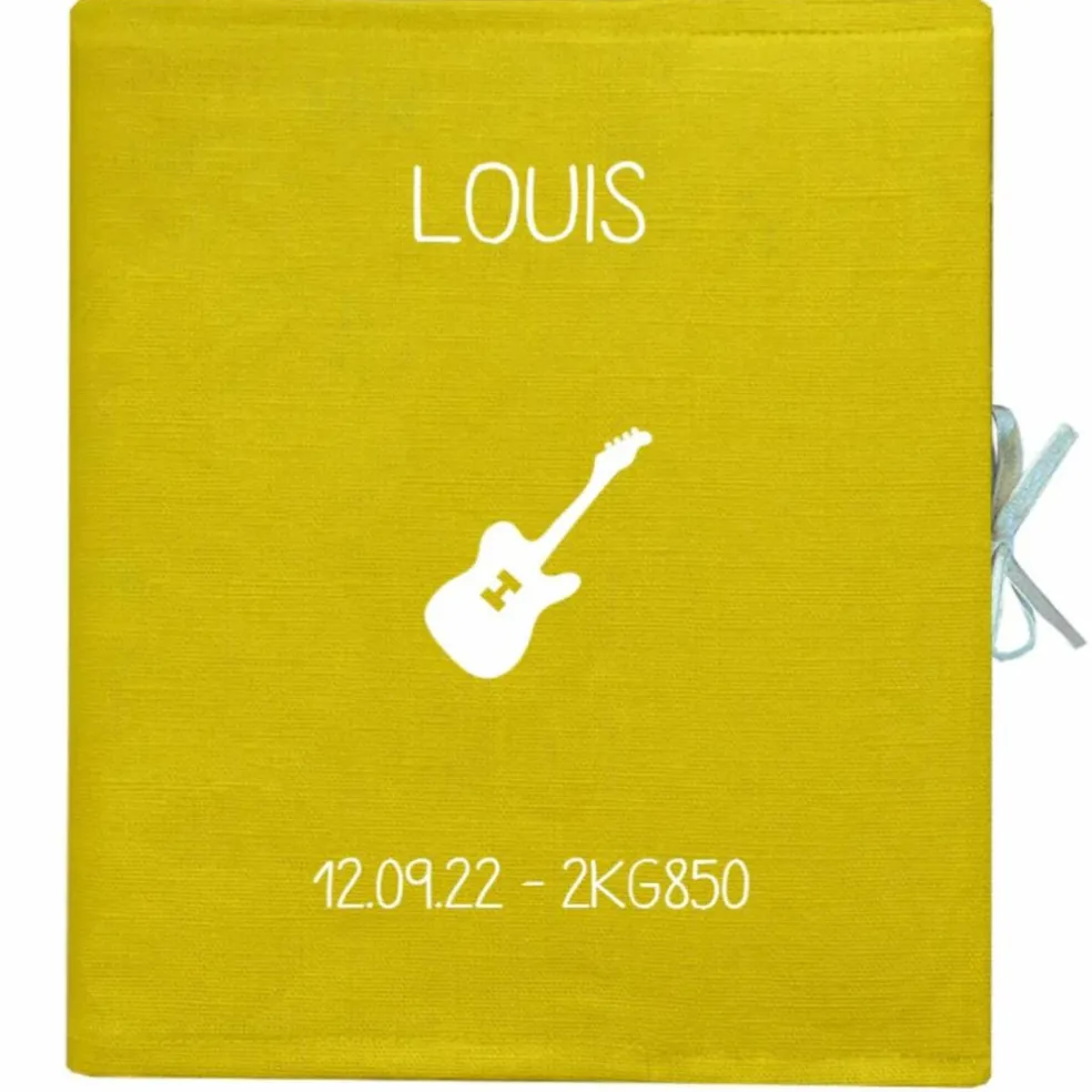 Album photo bébé Moutarde (personnalisable)