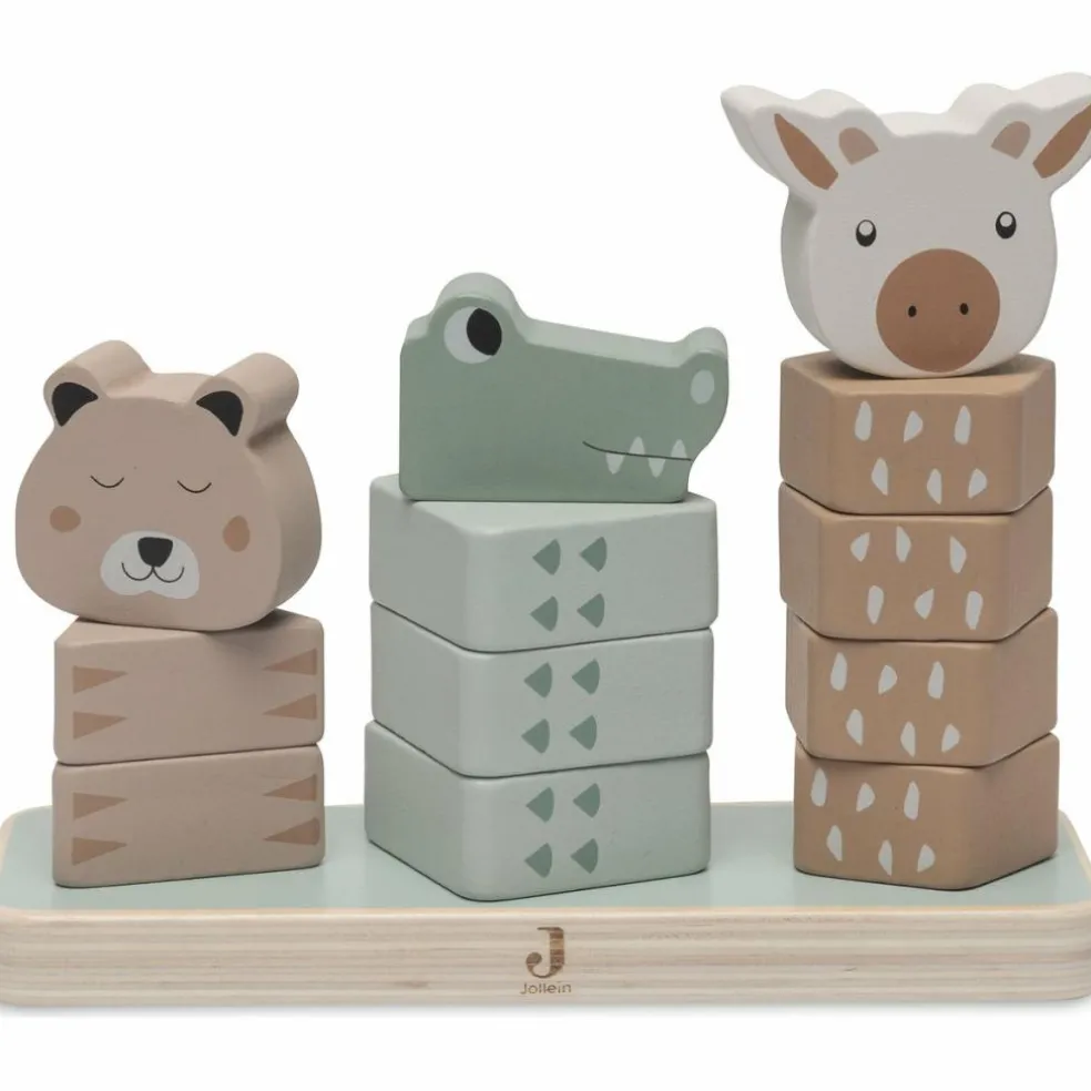 Animaux à empiler en bois Jungle Jambo