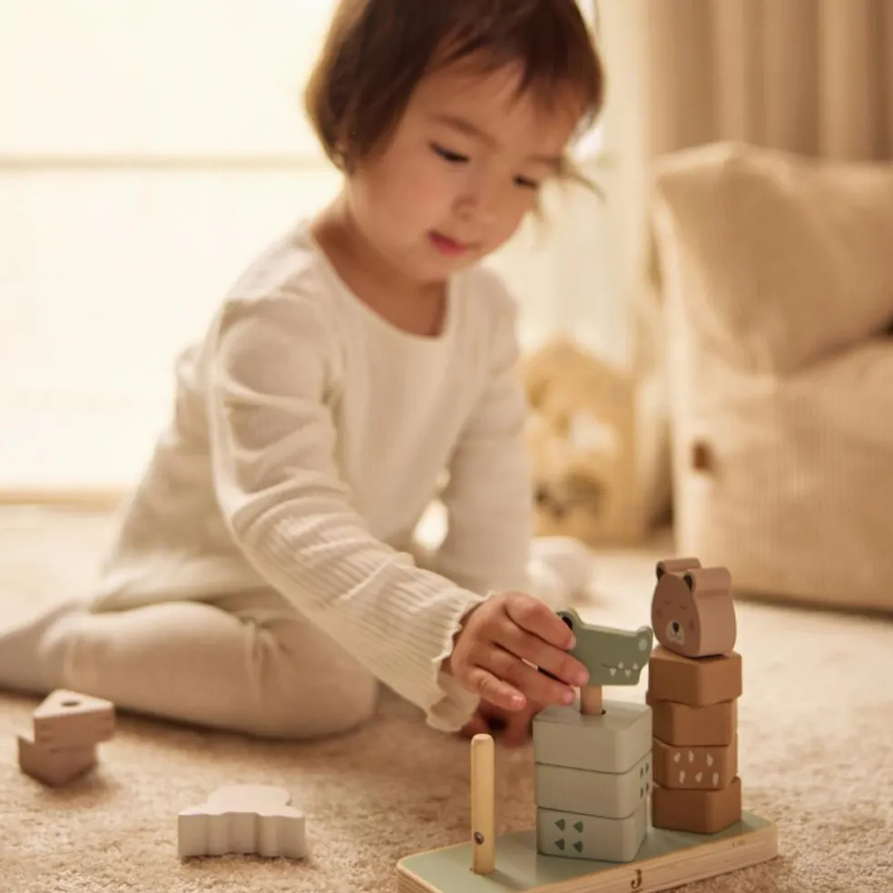 Animaux à empiler en bois Jungle Jambo