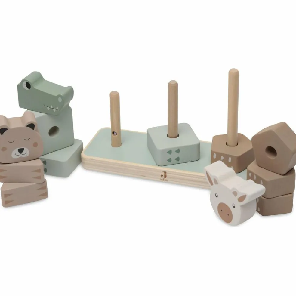 Animaux à empiler en bois Jungle Jambo