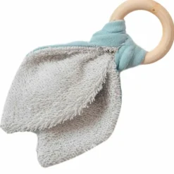 Anneau de dentition en bois Vert amande (personnalisable)