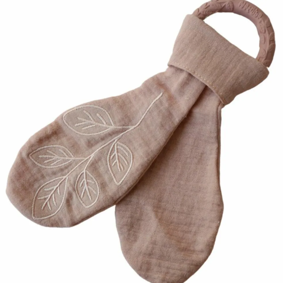 Anneau de dentition Leaf Rose