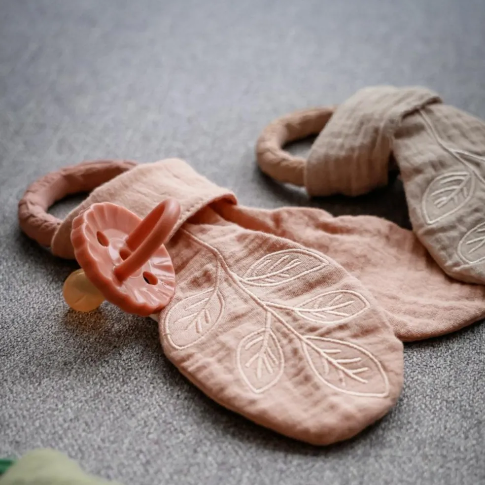 Anneau de dentition Leaf Rose