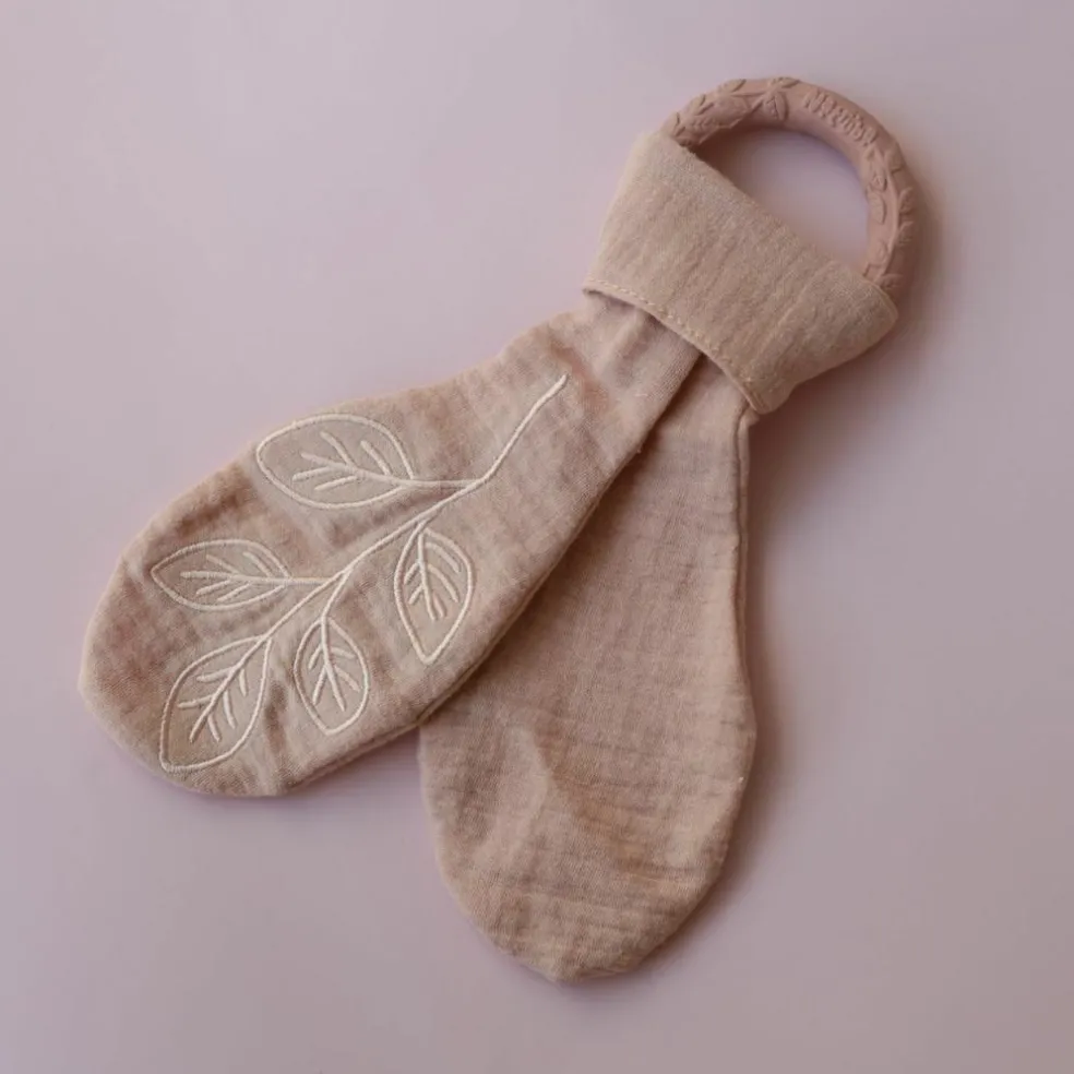 Anneau de dentition Leaf Rose