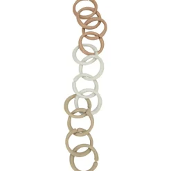 Anneaux d'attache jouet Little Loops beige (12 pièces)