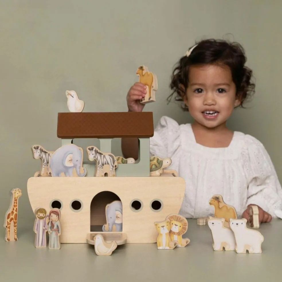 Arche de Noé en bois (30 pièces)