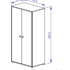 Armoire 2 portes Arthur