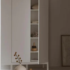 Armoire 2 portes Ashi Crème