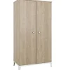 Armoire 2 portes en chêne blond Marcel