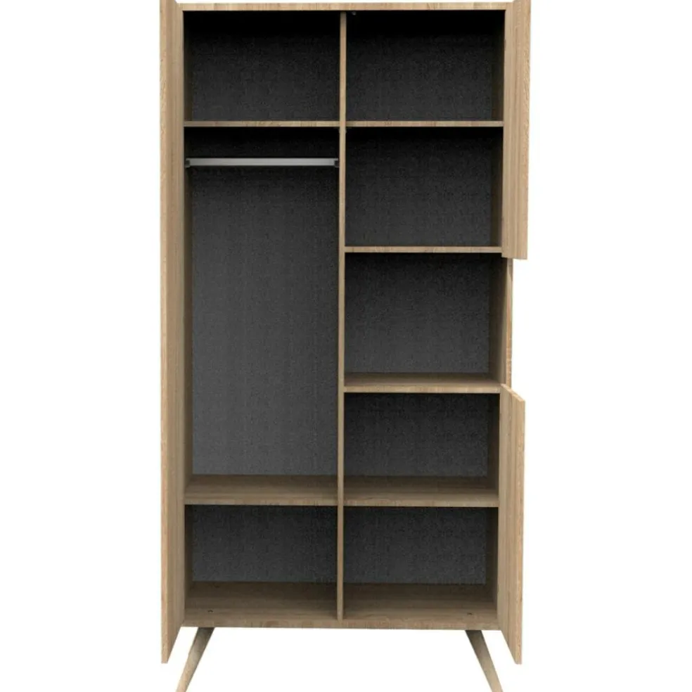 Armoire 3 portes et 1 niche Seventies