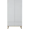 Armoire 2 portes Flow White-Oak