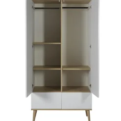 Armoire 2 portes Flow White-Oak