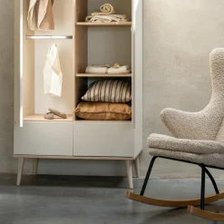 Armoire 2 portes Flow White-Oak