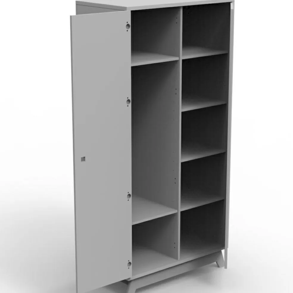 Armoire 2 portes Madavin (coloris au choix)