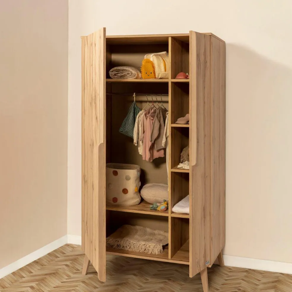 Armoire 2 portes Martha finition chêne