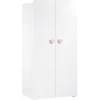 Armoire 2 portes New Basic Boutons coeur rose