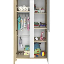 Armoire 3 portes Sacha chêne du bocage