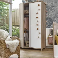 Armoire 3 portes Sacha chêne du bocage