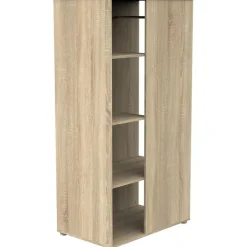Armoire ouverte Up chêne doré