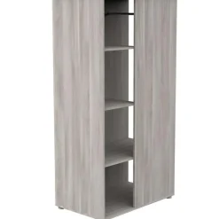 Armoire ouverte Up chêne silex