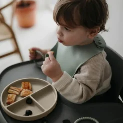 Assiette à compartiments en silicone avec ventouse Shifting Sand